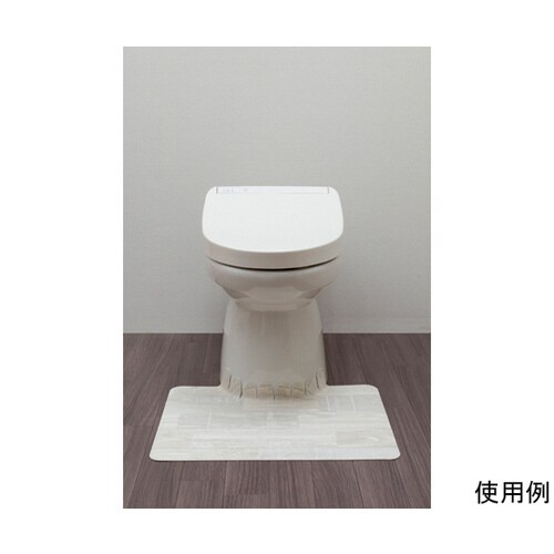 吸着拭けるフロアトイレマットウッド