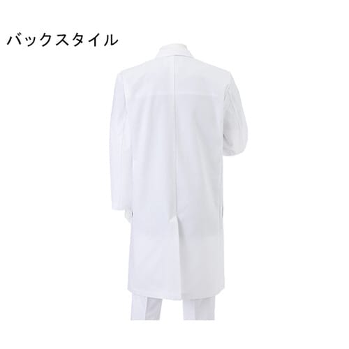 男子シングルドクターコート ホワイト S