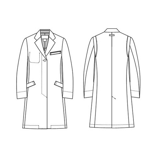 アツロウタヤマ レディースコート ホワイト S