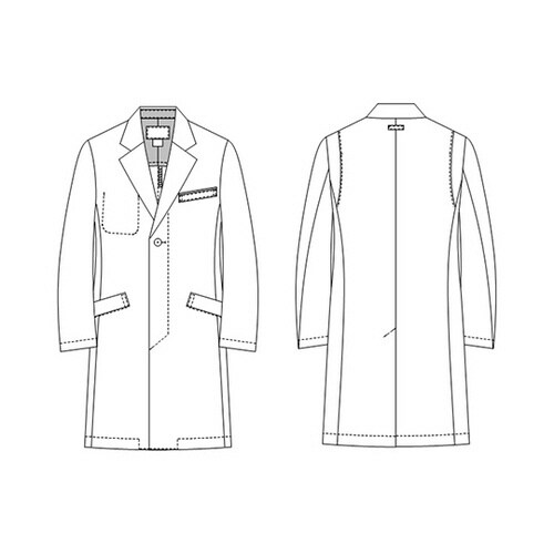 アツロウタヤマ メンズコート ホワイト LL