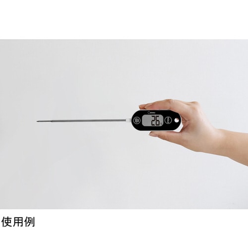 防水中心温度計 ブラック