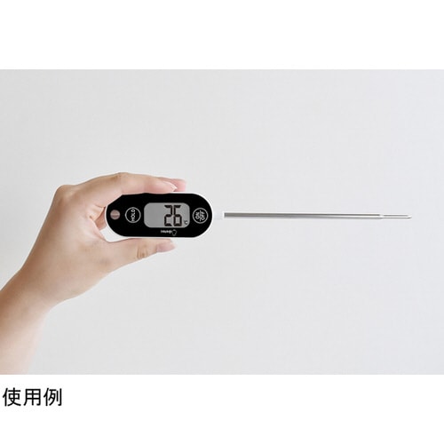 防水中心温度計 ブラック