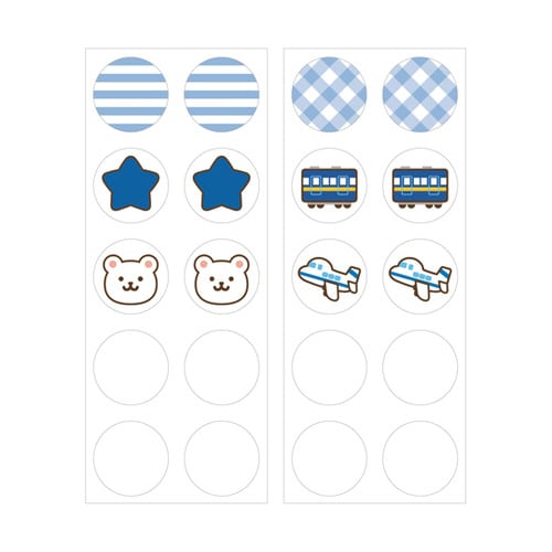 プチッとネーム ブルー