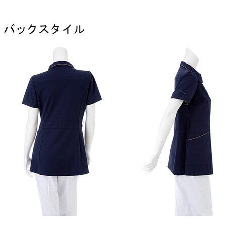 チュニック ネイビー+ベージュ M