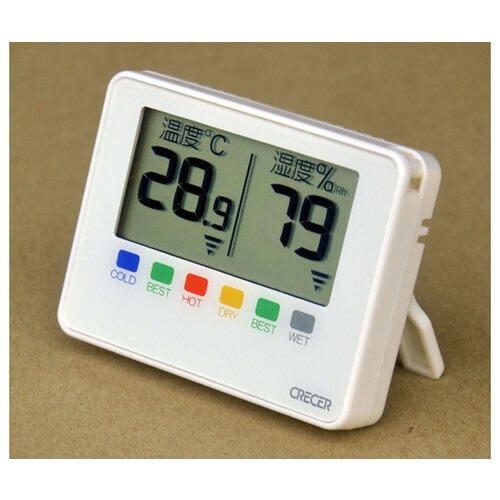 デジタルポータブル温湿度計 100個入