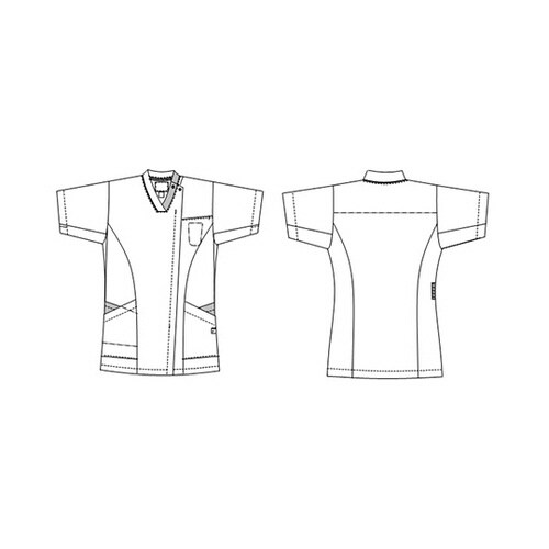 男女兼用スクラブ ブルー S