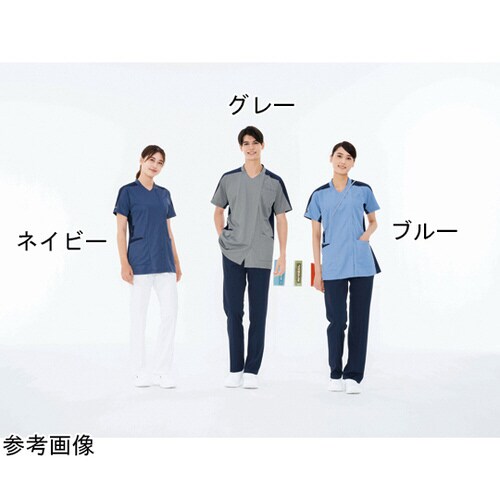 男女兼用ニットシャツ ネイビー M