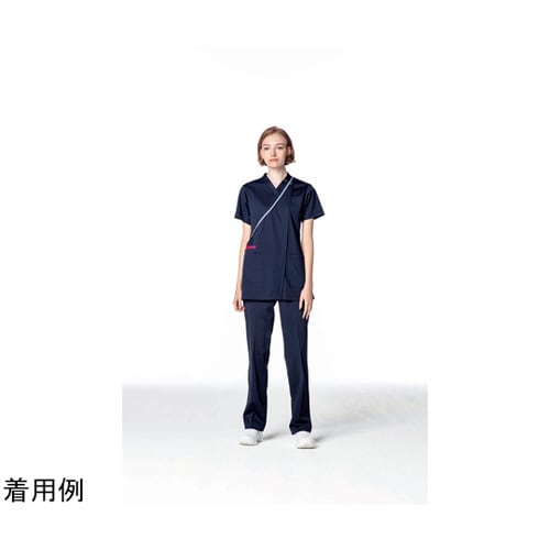 女子スクラブ ネイビー L