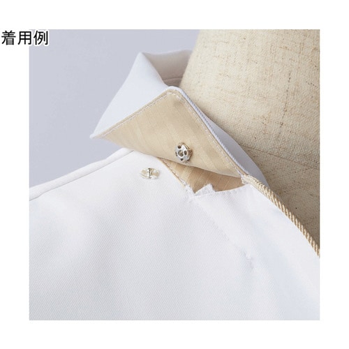 ドクターコートレディス7分袖 白/ゴールド L