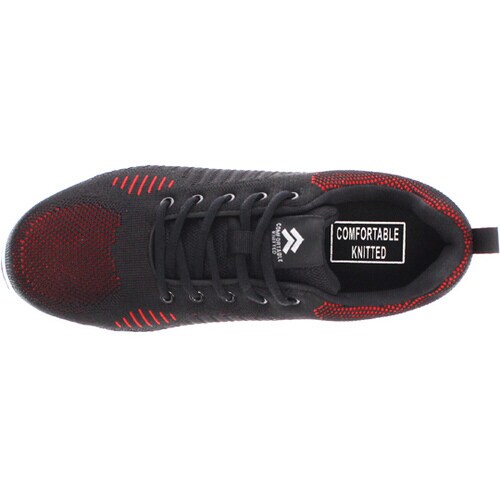 ニットシューズ ブラック×レッド 26.5cm