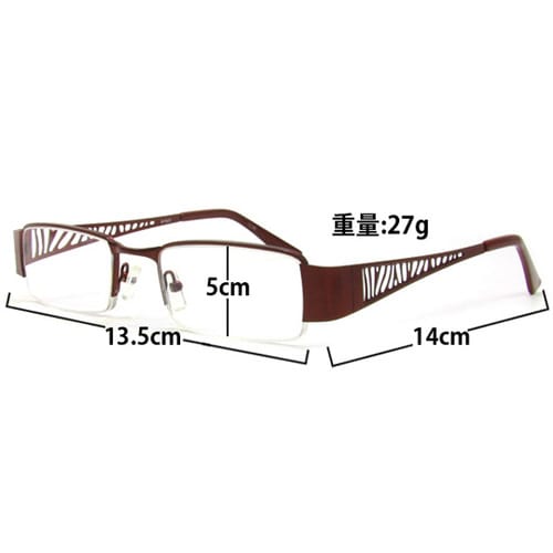 老眼鏡 レッド 眼鏡ケース付き +2.5