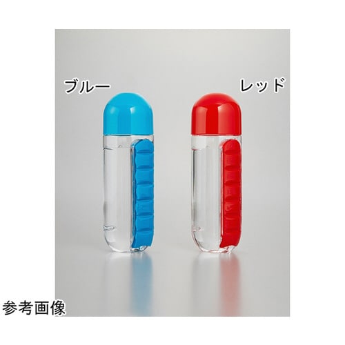 お薬ケース付ボトル レッド