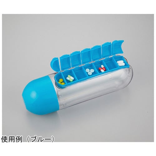 お薬ケース付ボトル レッド