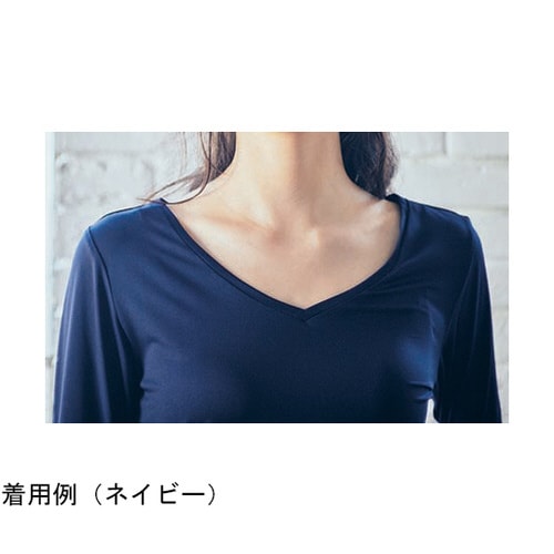 インナーレディス 7.2分袖 ネイビー L