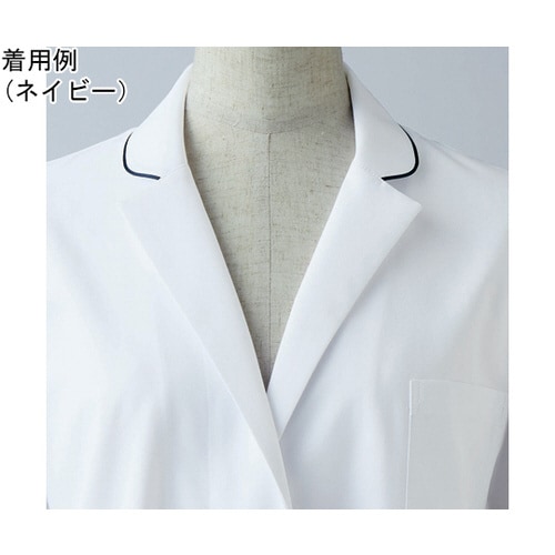 ドクターコート メンズ 長袖 白/ネイビー L