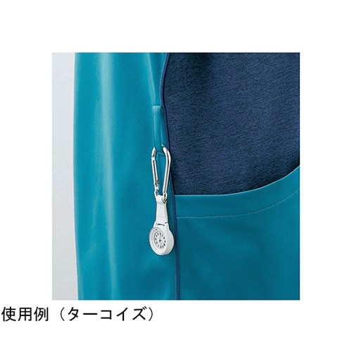 スクラブ メンズ 半袖 ターコイズ×ネイビー S