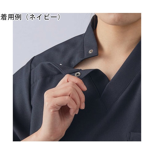 スクラブ 兼用 半袖 ワイン 3L