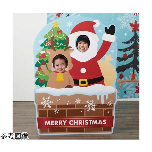 サンタ&トナカイ クリスマス顔出しパネル 2人用