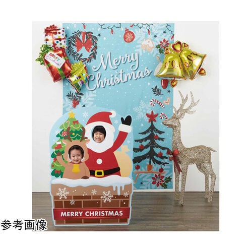 サンタ&トナカイ クリスマス顔出しパネル 2人用