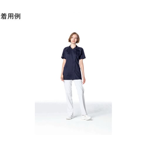 男女兼用スクラブ ネイビー L