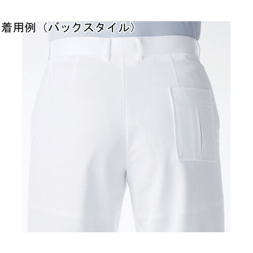 メンズスラックス ホワイト W73