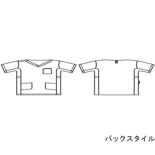 スクラブ 兼用 半袖 リーフグリーン/オリーブ L