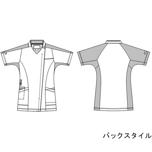 男女兼用ニットシャツ グレー S