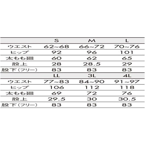 パンツ レディス 総ゴム 白 3L