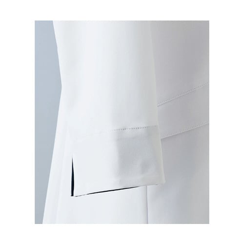 ドクターコートレディス7分袖 白/ネイビー L