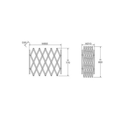 高級木製ベビーフェンス 高さ86cm