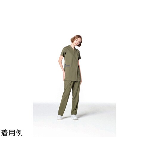 女子スクラブ オリーブ L