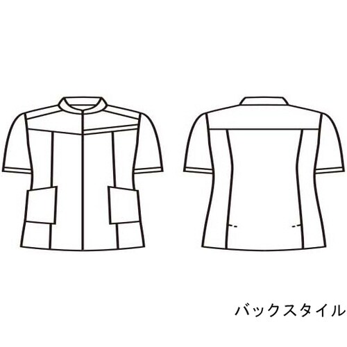 ジャケット レディス 半袖 白/ワイン LL