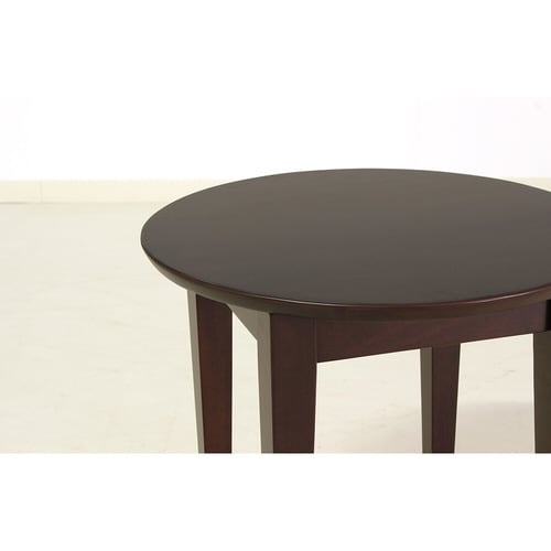丸型ローテーブル ブラウン