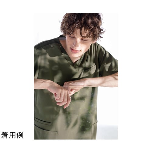 男子スクラブ オリーブ LL