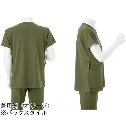 男子スクラブ ネイビー L