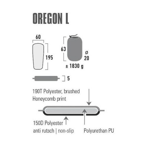 ハイピーク 自動吸気エアーマット オレゴン L