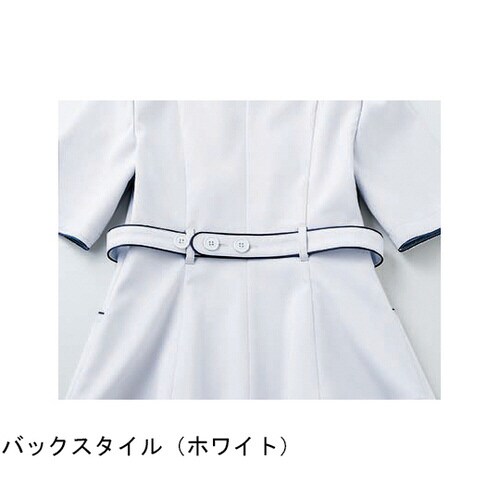 ナースジャケット レディス半袖ライトグ レー M