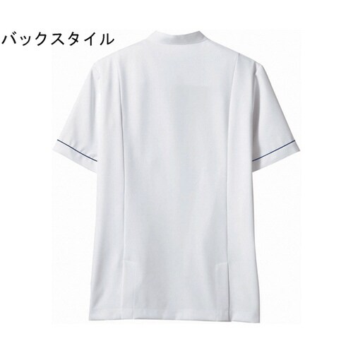 ジャケット メンズ 半袖 白/ネイビー 3L