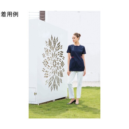 チュニック ネイビー+バーガンディ S