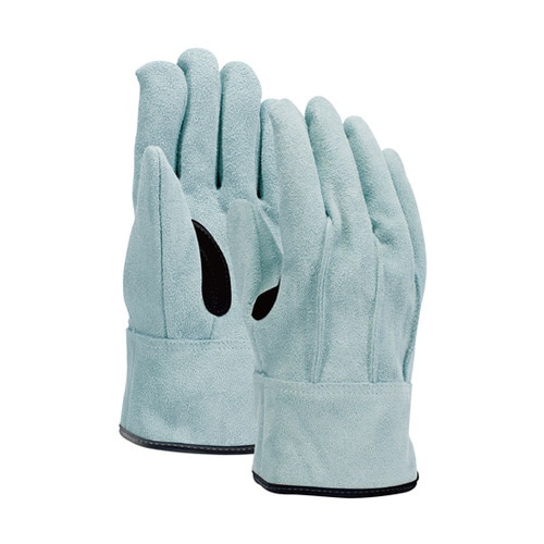 床革手袋 我天 銀アテ付き LL