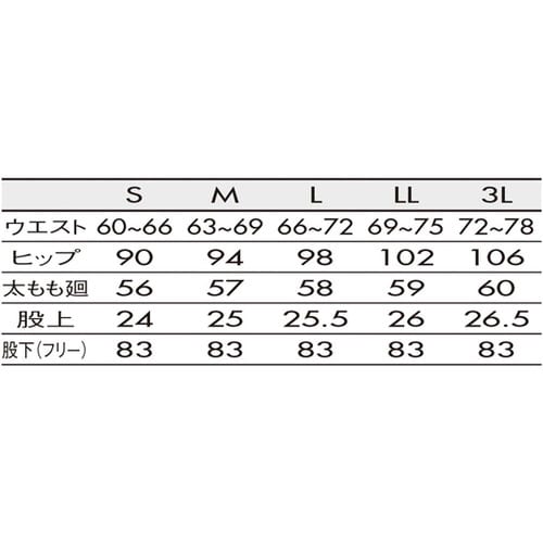 パンツ レディス ブラック 3L