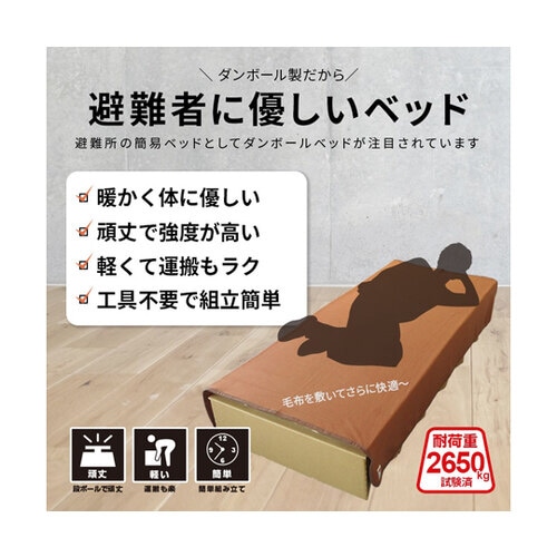 ダンボール製 ジャバラベッド(日本製)
