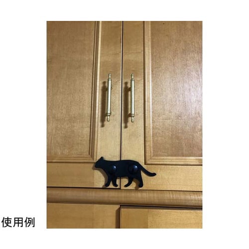 ねこの安心扉ロック ブラック
