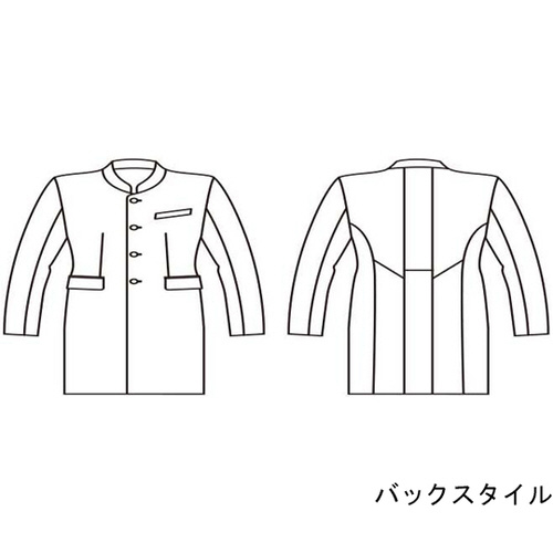 ドクターコート メンズ長袖 ホワイト S