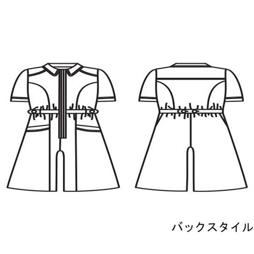 オールインワン レディス 半袖 ホワイト L