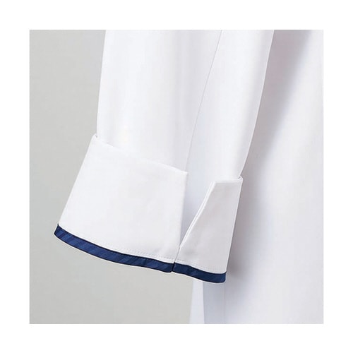ドクターコート メンズ 長袖白/ネイビー SS
