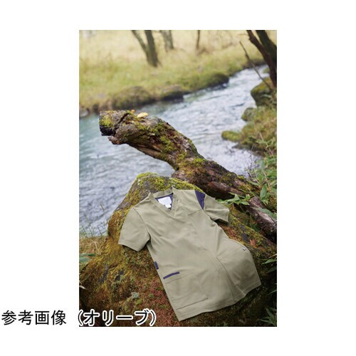 男女兼用スクラブ ブルー M