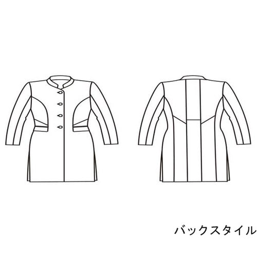 ドクターコート レディス長袖 ホワイト 3L