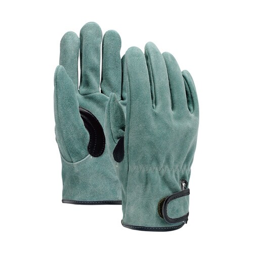 オイル床革手袋 我天 マジック止銀アテ付き L