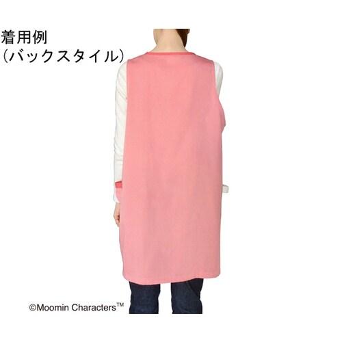 ムーミン エプロン サーモンピンク/アイボリー